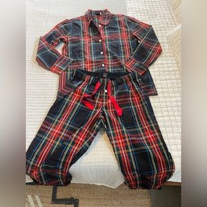 Plaid Jcrew women’s plaid pajama set